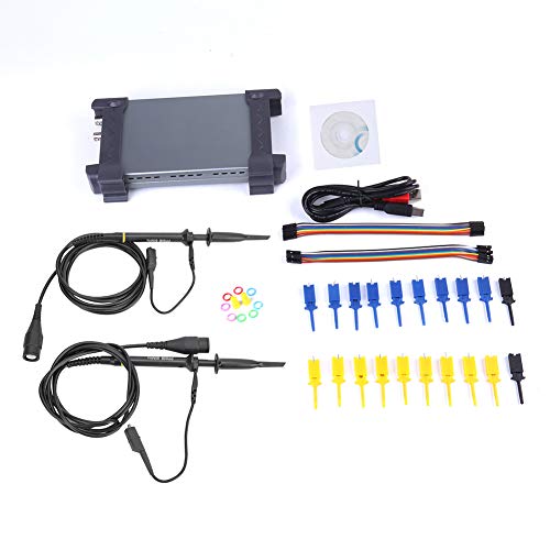6022BL PC Osciloscopio USB 20MHz Ancho de banda 48MSa/s 1M Profundidad de memoria 2 Analizador lógico digital + 16 canales lógicos