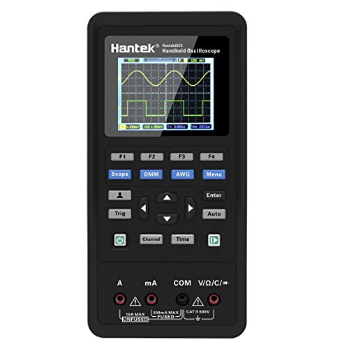 Hantek 2C72 Mini Mano Osciloscopio Digital Multimetro USB Portátil 2 canales 70MHz 250MSa /s Multifunción Ensayador