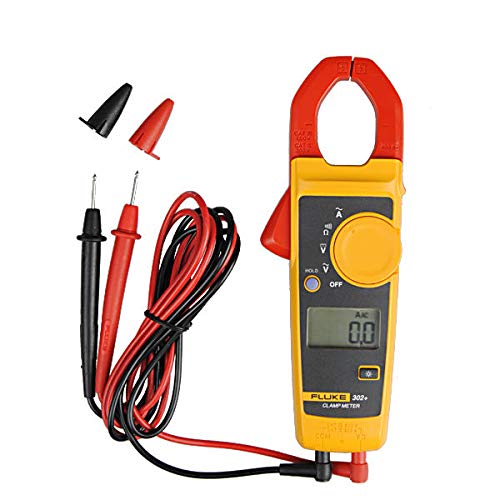 FLUKE F302+ - Multímetro de pinza de CA (pantalla LCD de 1,6 pulgadas)