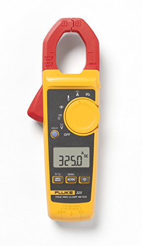 Fluke 325 - Pinza Amperimétrica 400A AC/DC, Verdadero Valor Eficaz y Medición de Temperatura
