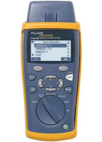Fluke Networks CIQ-100 CableIQ Qualification Tester, Gris/Amarillo