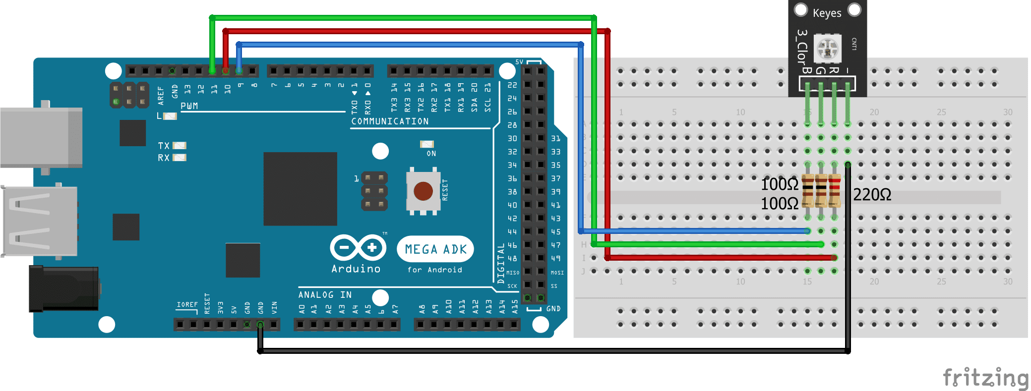 SMD RGB KY-009 Arduino Mega