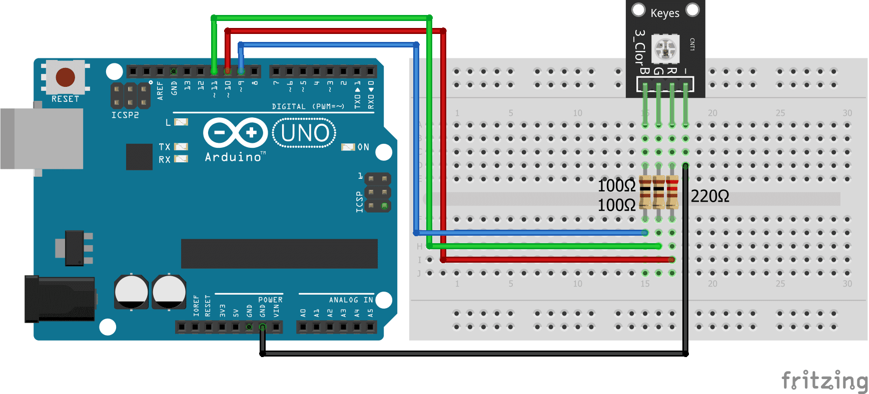 SMD RGB KY-009 Arduino Uno