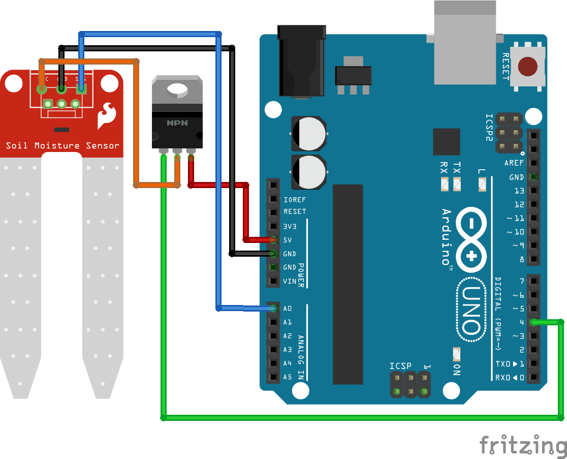 Sensor de humedad Arduino MOSFET
