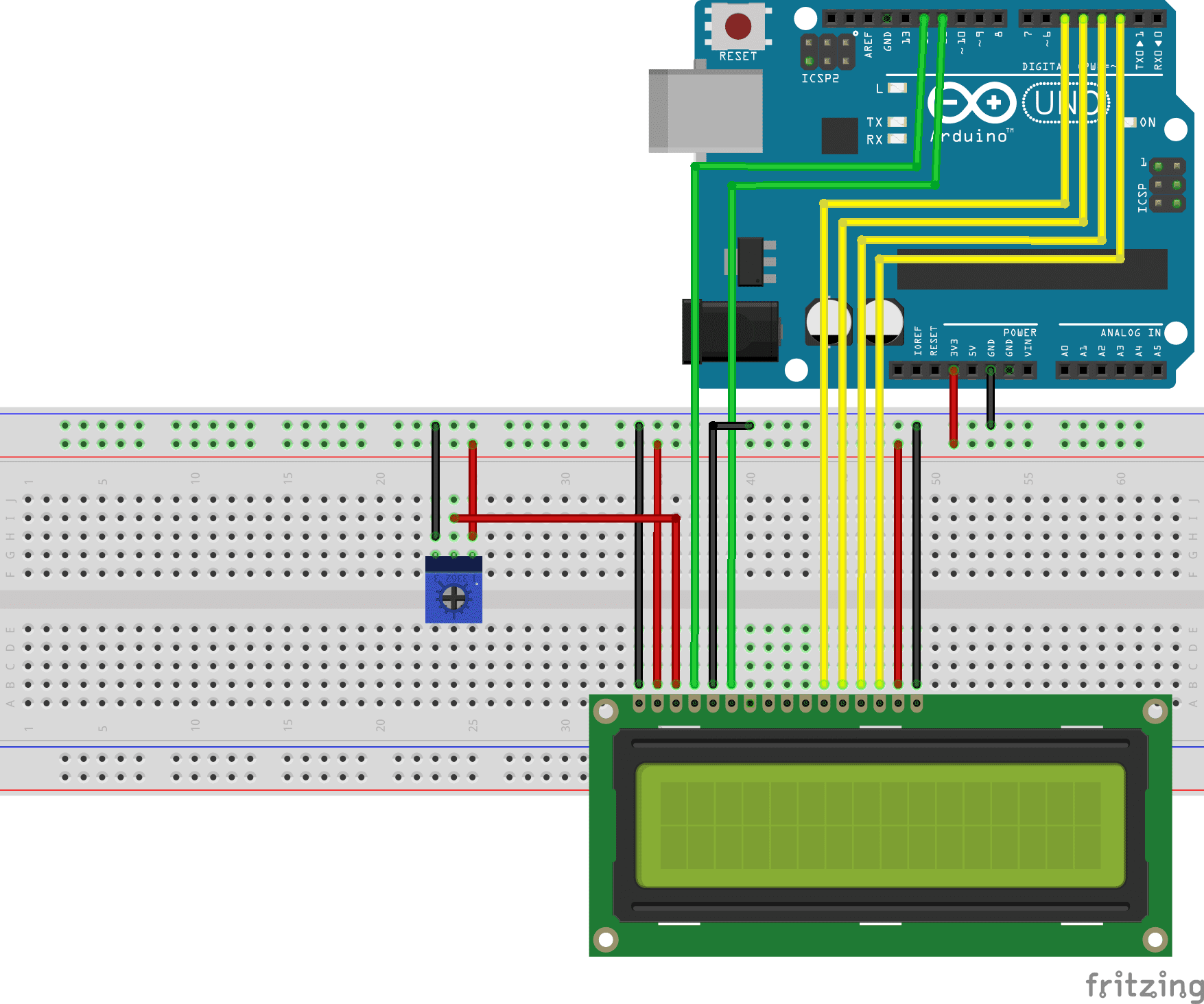 LCD Arduino sin I2C