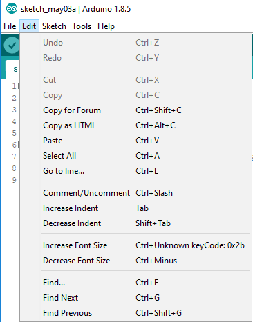 Arduino Desktop IDE Editar
